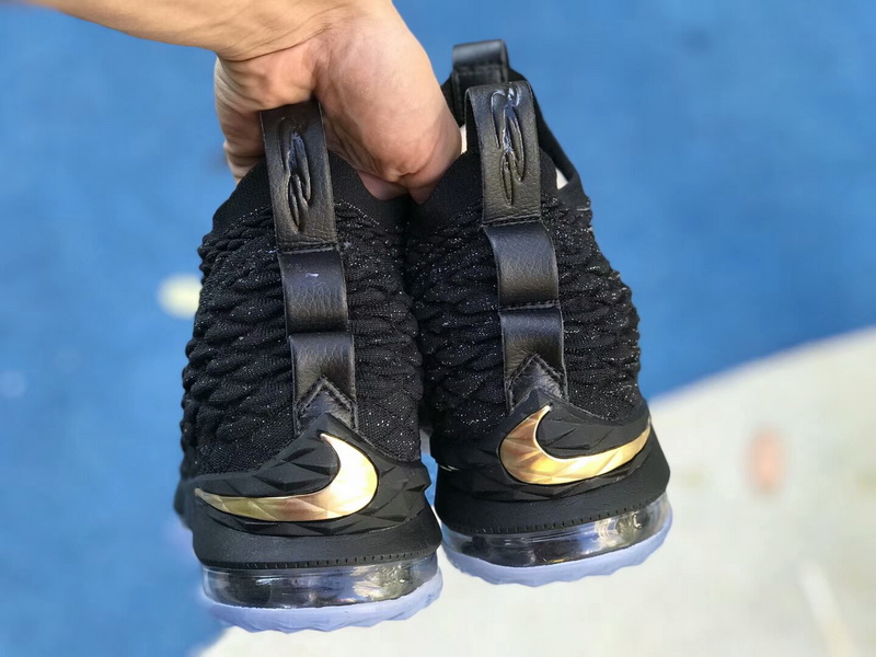 Authentic Nike LeBron 15 Triple Black 